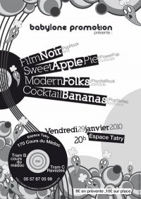 Film Noir + Sweet Apple Pie + Modern Folks + Cocktail Bananas à Tatry