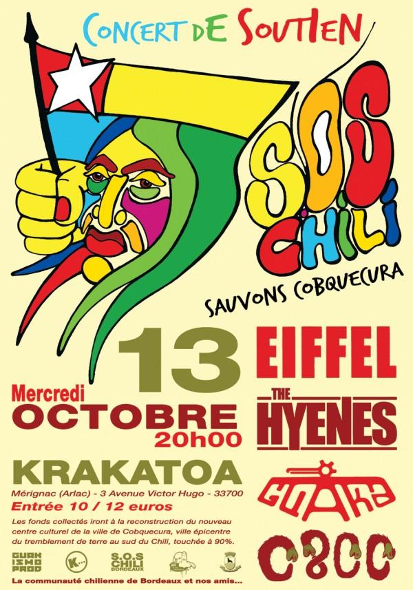 Concert SOS Chili au Krakatoa