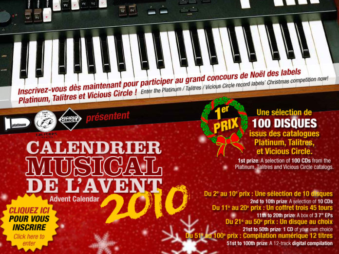 Calendrier musical de l'avent 2010