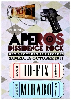 Apéro concert Dissidence Rock aux Lectures Aléatoires