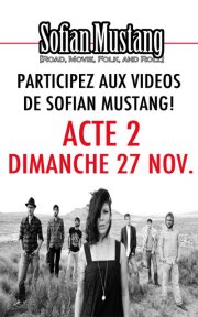 Sofian Mustang en tournage