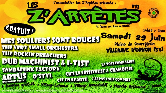 Festival Les Z'arpètes 2013