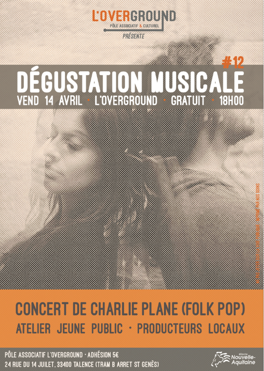 Dégustation musicale #12 à l'Overground: Charlie Plane